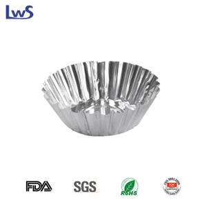 Disposable Tin Foil Egg Tart Cup LWS-TRF58 