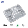 4 Compartments, Silver Aluminum Foil Containers, For Storing, Baking, And Meal Prep - Restaurantware LWS-4C240